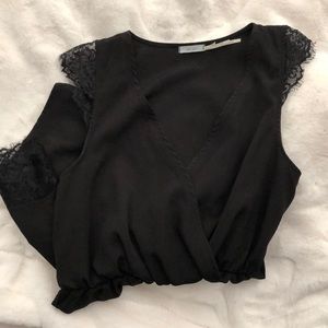 Urban Outfitters Black lace romper